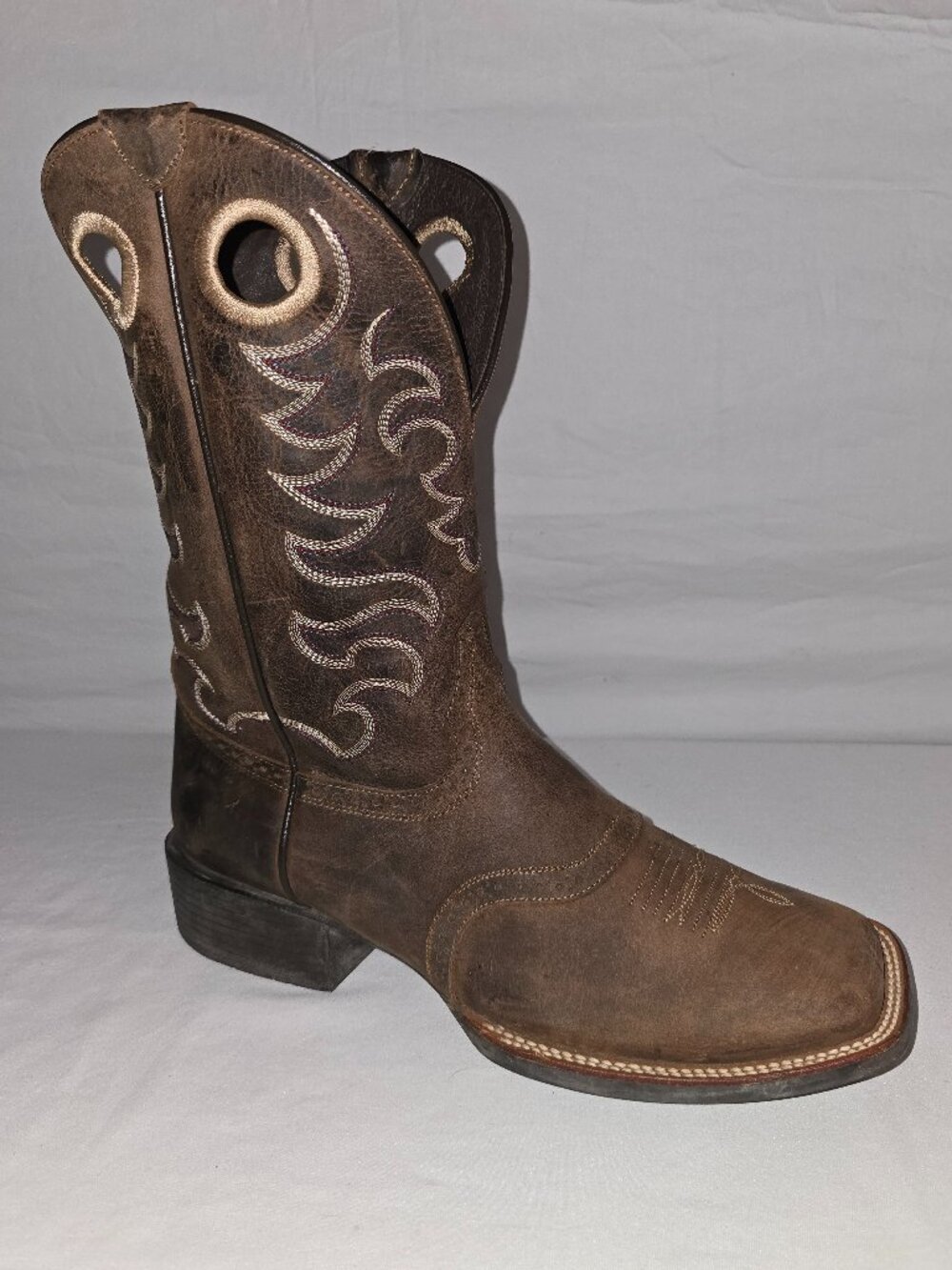 Cody James / Rank 45 BBMP07 Brown Full Grain Leather Square Toe Work Boot 13 D